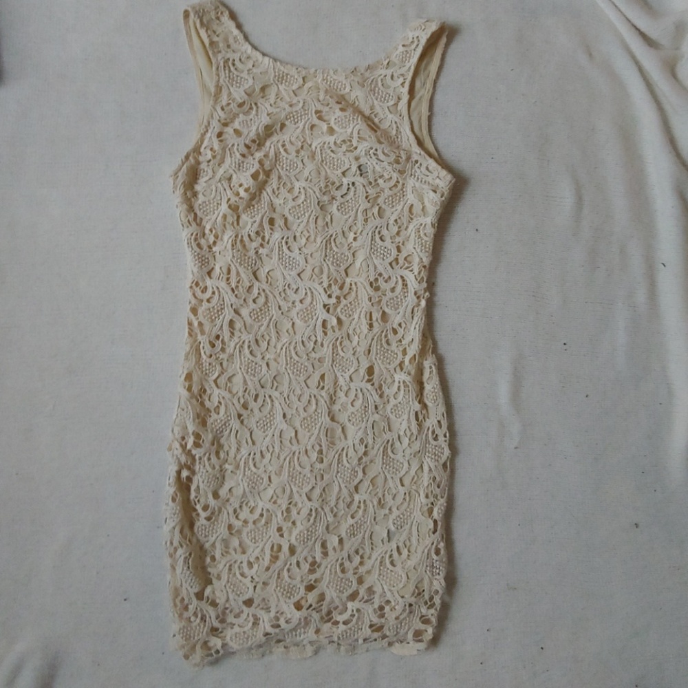 Ark & co ivory lace dress
